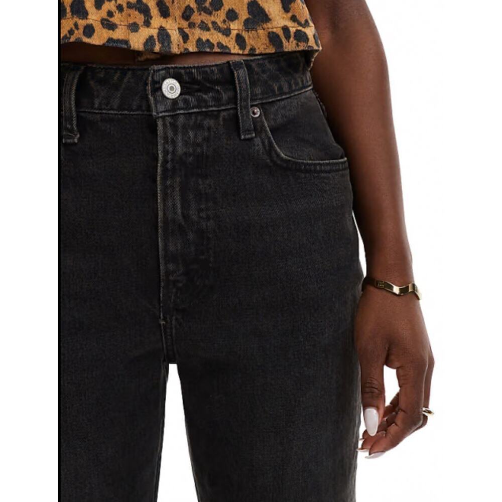 Abercrombie And Fitch 90s Jeans Ultra High‎ Rise Black Straight Size 12/31